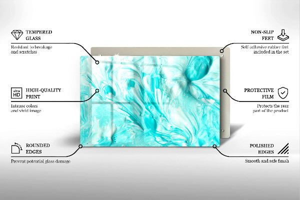 Deska do kuchni Farby abstrakcja