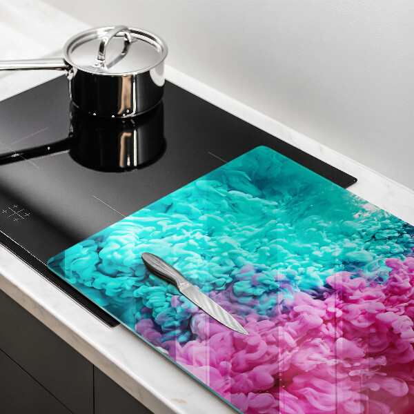 Deska do kuchni Turkusowo-różowy dym