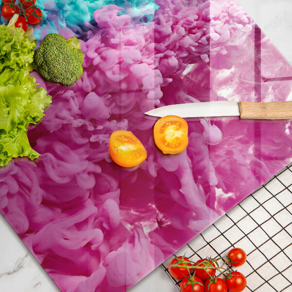 Deska do kuchni Turkusowo-różowy dym