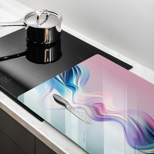 Szklana deska do kuchni Pastelowa abstrakcja