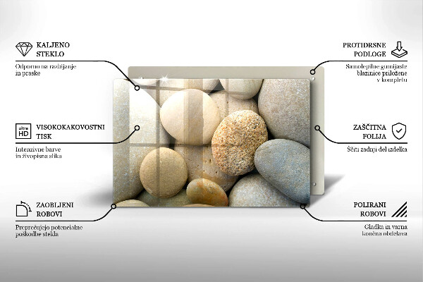 Deska do kuchni Wzór owalne kamienie
