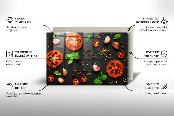 Deska do kuchni Pomidory i przyprawy