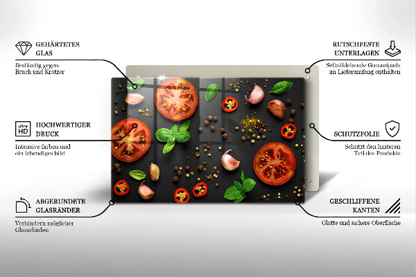Deska do kuchni Pomidory i przyprawy