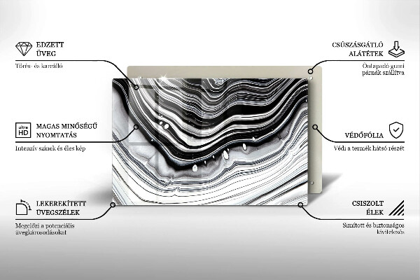 Deska do kuchni Abstrakcja tusz