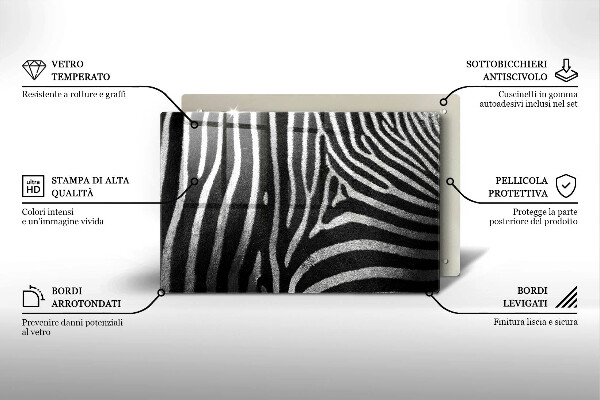 Deska do kuchni Paski zebra