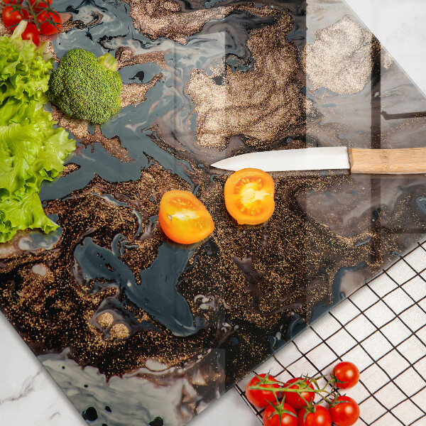 Deska do kuchni Złota struktura skały