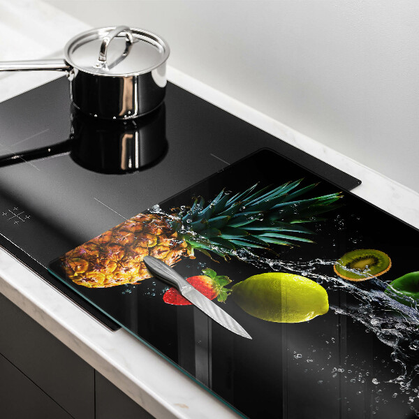 Szklana deska do kuchni Owoce w wodzie