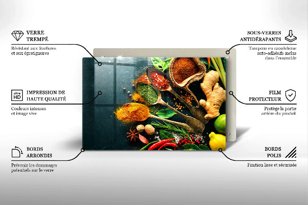 Deska do kuchni Kuchenne przyprawy łyżki