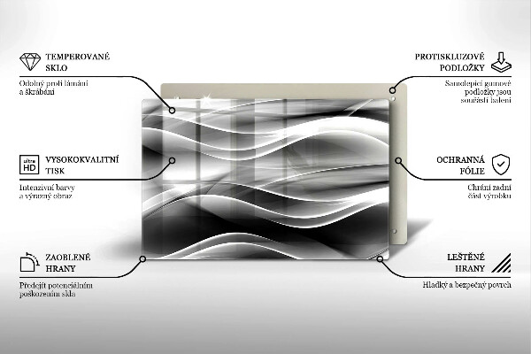 Deska do kuchni Abstrakcja łagodne linie