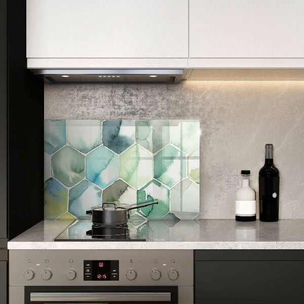 Deska do kuchni Akwarelowe heksagony