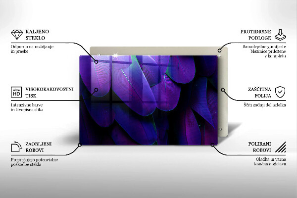 Deska do kuchni Neonowe pióra