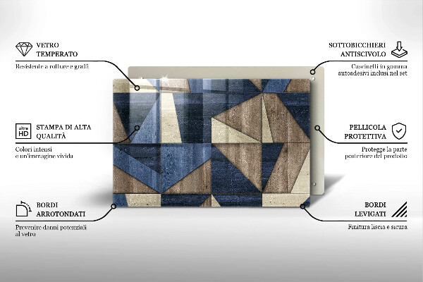 Deska do kuchni Abstrakcja geometryczna