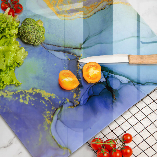 Deska do kuchni Pęknięty kamień złoto