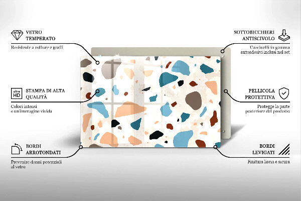 Deska do kuchni Kamień ozdobny gres