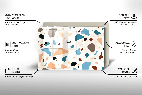 Deska do kuchni Kamień ozdobny gres