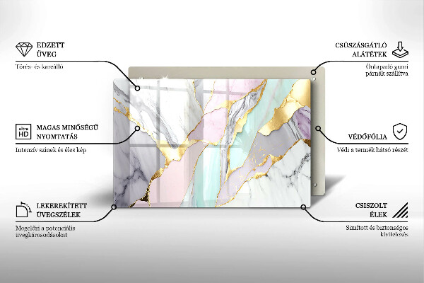Deska do kuchni Pastelowy marmur
