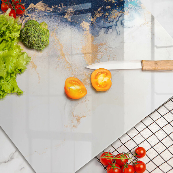 Deska do kuchni Abstrakcja z błękitem