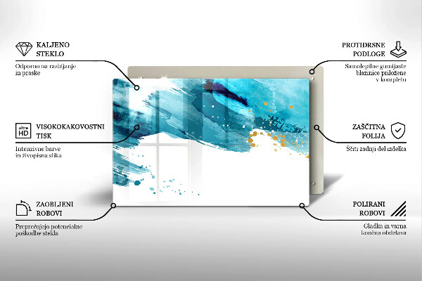 Deska do kuchni Niebieskie plamy