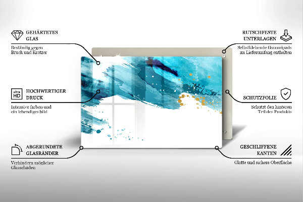 Deska do kuchni Niebieskie plamy