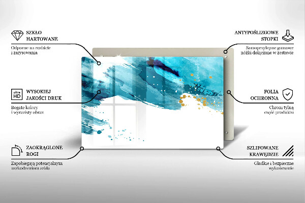 Deska do kuchni Niebieskie plamy