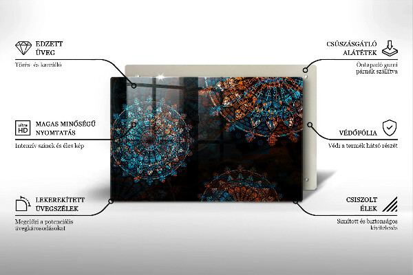 Deska do kuchni Boho vintage koła