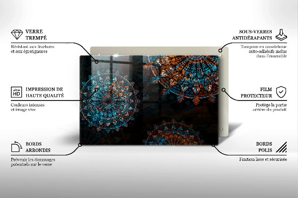 Deska do kuchni Boho vintage koła