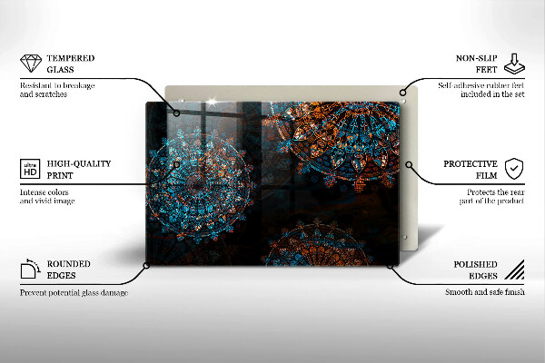 Deska do kuchni Boho vintage koła