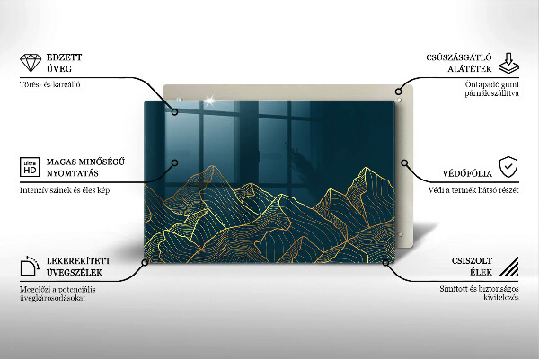 Deska do kuchni Abstrakcyjne góry