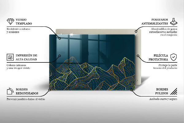 Deska do kuchni Abstrakcyjne góry