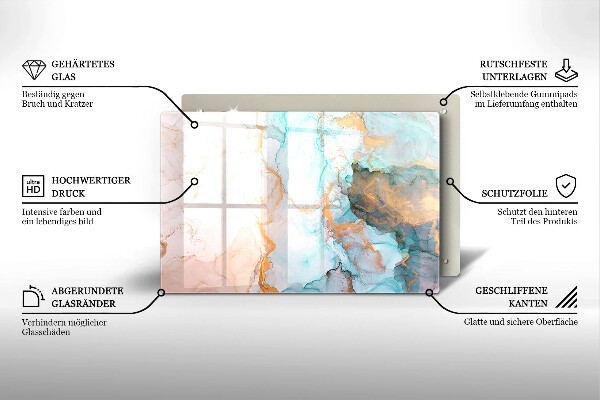 Deska do kuchni Abstrakcja marmur