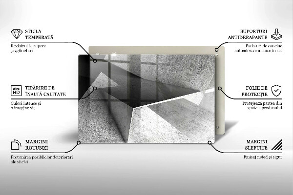 Deska do kuchni Betonowa abstrakcja