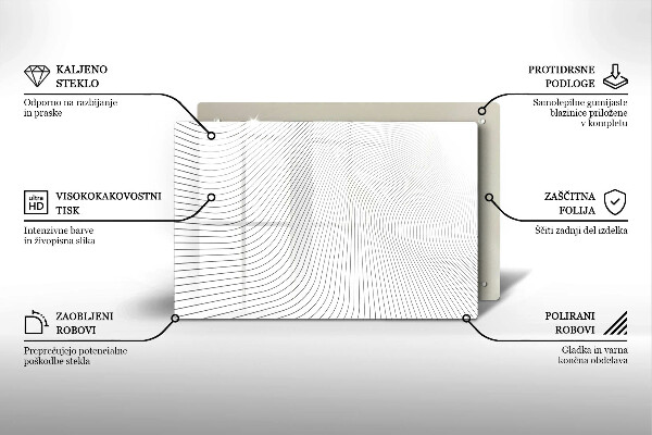 Deska do kuchni Nowoczesny wzór linie