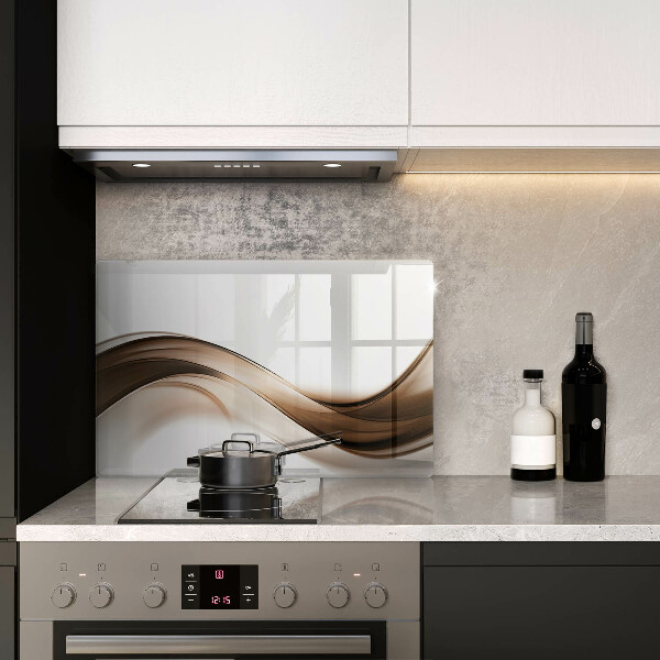 Deska do kuchni Abstrakcja brązowe linie