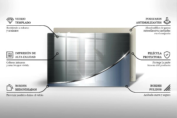 Deska do kuchni Wzór metalowa abstrakcja