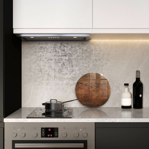 Deska kuchenna szklana Ciemne drewno deska