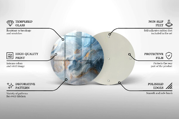 Deska kuchenna szklana Tekstura marmuru