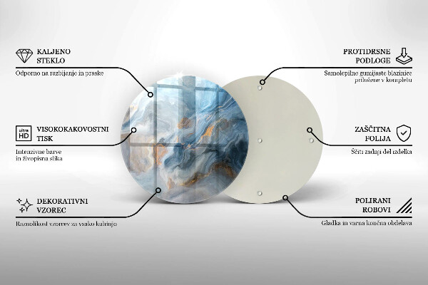 Deska kuchenna szklana Tekstura marmuru