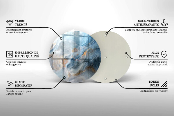 Deska kuchenna szklana Tekstura marmuru