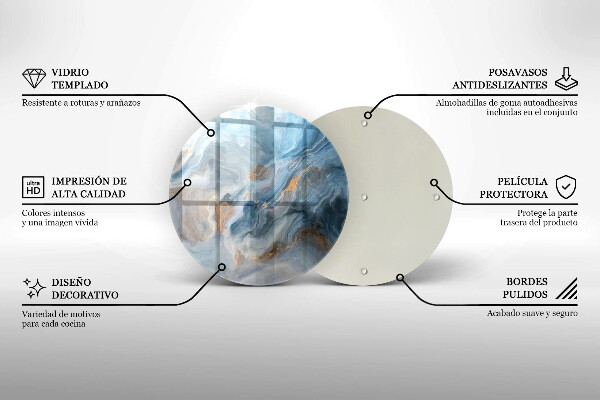 Deska kuchenna szklana Tekstura marmuru