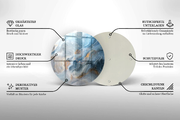 Deska kuchenna szklana Tekstura marmuru