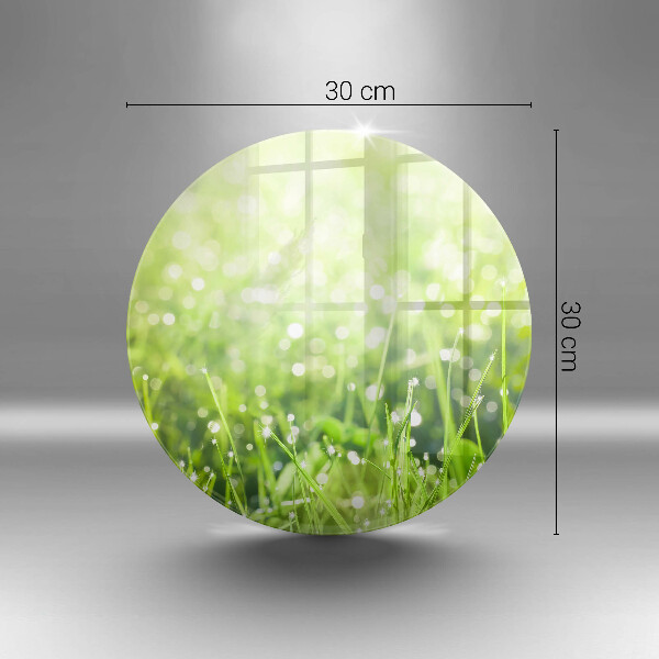 Deska kuchenna szklana Natura - trawa i rosa