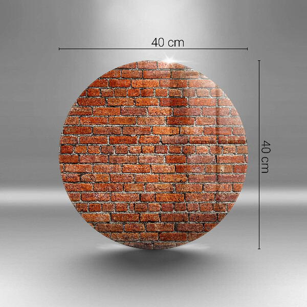 Deska kuchenna szklana Ściana cegły mur