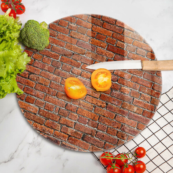 Deska kuchenna szklana Ściana cegły mur