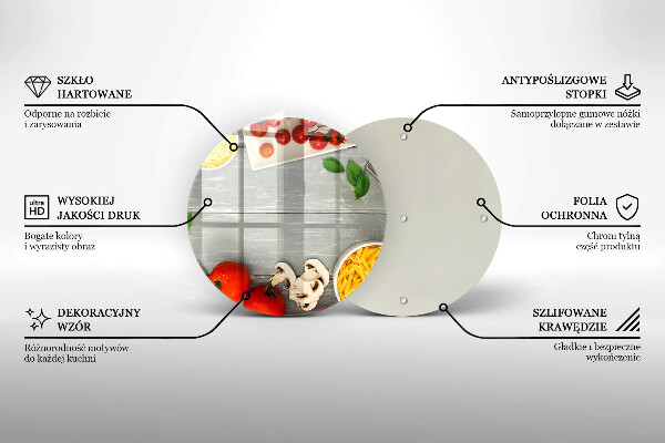 Deska kuchenna szklana Kuchnia jedzenie