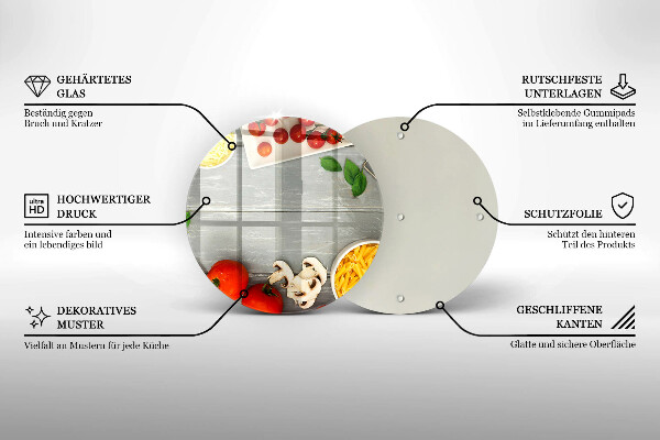 Deska kuchenna szklana Kuchnia jedzenie