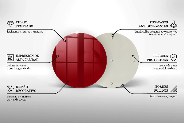 Deska kuchenna Kolor czerwony