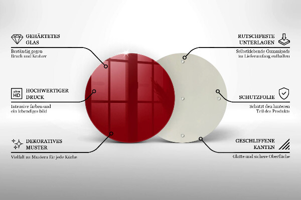 Deska kuchenna Kolor czerwony