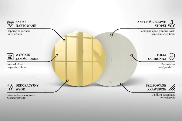 Deska kuchenna Kolor żółty