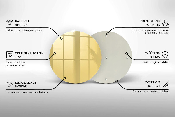 Deska kuchenna Kolor żółty