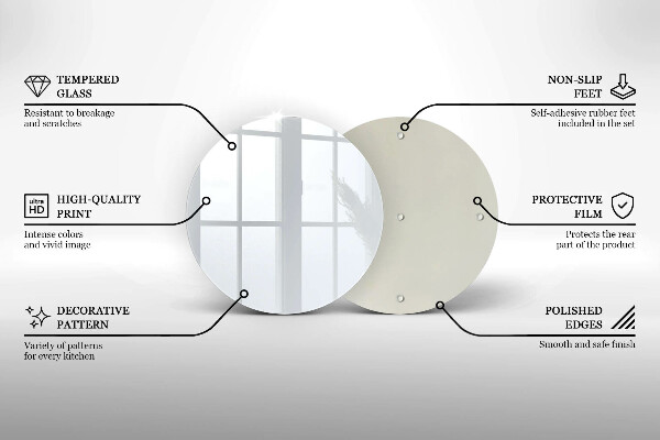 Deska kuchenna Kolor biały